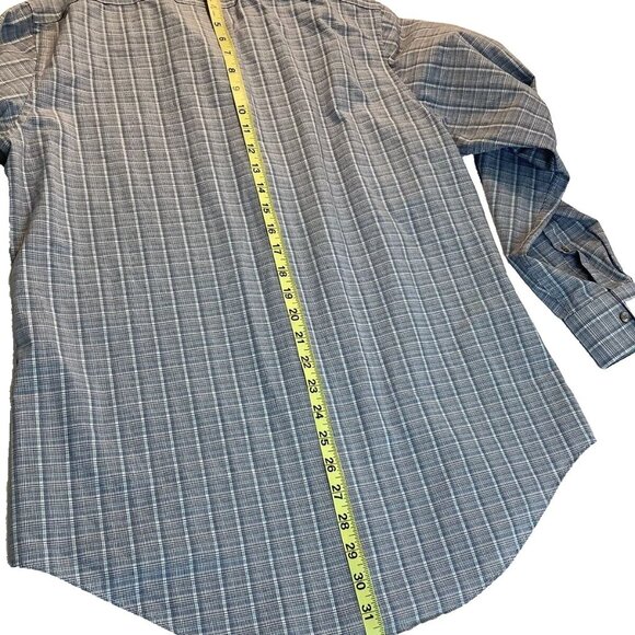 Calvin Klein Slim Fit Long Sleeve Button Up Shirt Mens Size 15-15.5 32/33 M - Picture 5 of 9